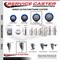 Service Caster 4 Inch Blue Polyurethane 10 MM Threaded Stem Caster Set 2 Brakes SCC SCC-TS20S414-PPUB-BLUE-M1015-2-PLB-2 - alternate 4